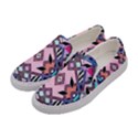 Marble Texture Print Fashion Style Patternbank Vasare Nar Abstract Trend Style Geometric Women s Canvas Slip Ons View2