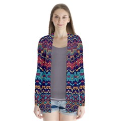 Ethnic  Drape Collar Cardigan