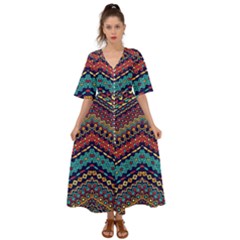 Ethnic  Kimono Sleeve Boho Dress