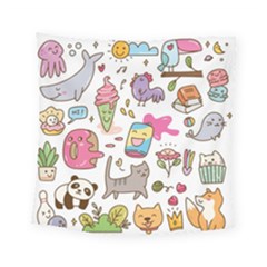 Set Kawaii Doodles Square Tapestry (small) by Vaneshart