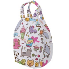 Set Kawaii Doodles Travel Backpacks by Vaneshart