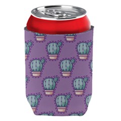 Seamless Pattern Patches Cactus Pots Plants Can Holder by Vaneshart