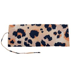 Leopard Pattern Funny Drawing Seamless Pattern Roll Up Canvas Pencil Holder (s) by Vaneshart