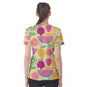 Seamless Pattern With Fruit Vector Illustrations Gift Wrap Design Women s Cotton Tee View2