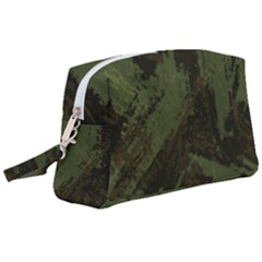 Camouflage Brush Strokes Background Wristlet Pouch Bag (large) by Vaneshart