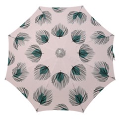 Green Tropical Leaves Seamless Pattern Straight Umbrellas