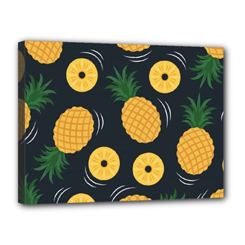 Seamless Pattern Pineapple Pattern Canvas 16  X 12  (stretched) by Vaneshart