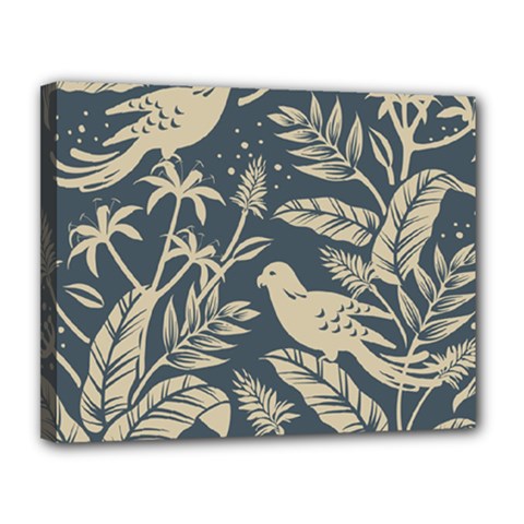 Birds Nature Design Canvas 14  X 11  (stretched) by Vaneshart