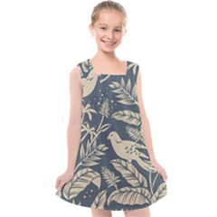 Birds Nature Design Kids  Cross Back Dress by Vaneshart