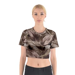 Foliage Circle Card Cotton Crop Top by Vaneshart