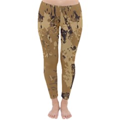 Abstract Grunge Camouflage Background Classic Winter Leggings