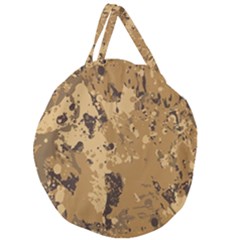 Abstract Grunge Camouflage Background Giant Round Zipper Tote by Vaneshart