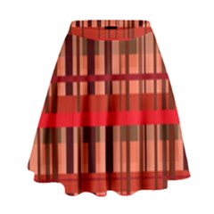Fall Plaid High Waist Skirt by bloomingvinedesign