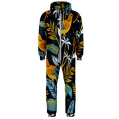 Birds Nature Design Hooded Jumpsuit (men)  by Vaneshart