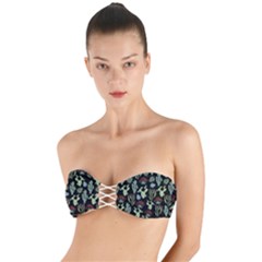 Cute Africa Seamless Pattern Twist Bandeau Bikini Top by Vaneshart