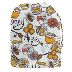 Honey Seamless Pattern Drawstring Pouch (3xl) by Vaneshart