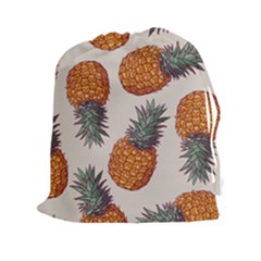 Seamless Pattern With Vector Illustrations Pineapples Drawstring Pouch (2xl) by Vaneshart