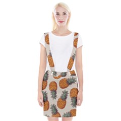 Seamless Pattern With Vector Illustrations Pineapples Braces Suspender Skirt