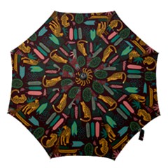 Vector Seamless Pattern With Leopards Hook Handle Umbrellas (small)