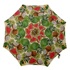 Tropical Pattern Background Hook Handle Umbrellas (medium) by Vaneshart