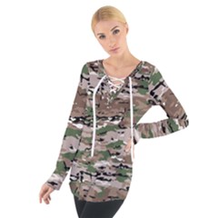 Fabric Camo Protective Tie Up Tee by HermanTelo