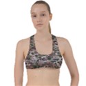 Fabric Camo Protective Criss Cross Racerback Sports Bra View1