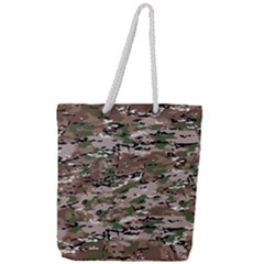 Fabric Camo Protective Full Print Rope Handle Tote (large)