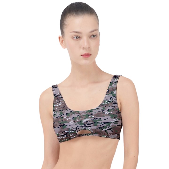 Fabric Camo Protective The Little Details Bikini Top