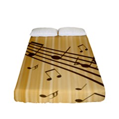 Background Music Nuts Sheet Fitted Sheet (full/ Double Size) by Mariart