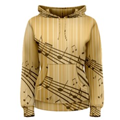 Background Music Nuts Sheet Women s Pullover Hoodie by Mariart