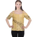 Background Music Nuts Sheet Cutout Shoulder Tee View1