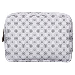 Pattern Black And White Flower Make Up Pouch (medium) by Alisyart