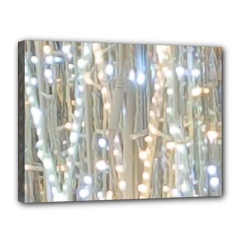 String Of Lights Christmas Festive Party Canvas 16  X 12  (stretched) by yoursparklingshop