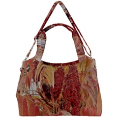 Autumn Colors Leaf Leaves Brown Red Double Compartment Shoulder Bag by yoursparklingshop