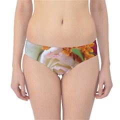 Floral Bouquet Orange Pink Rose Hipster Bikini Bottoms by yoursparklingshop