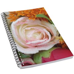 Floral Bouquet Orange Pink Rose 5 5  X 8 5  Notebook