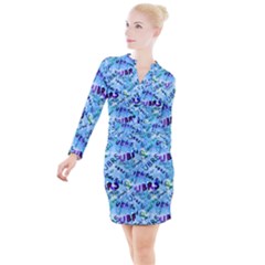 Ubrs Button Long Sleeve Dress by Rokinart