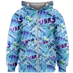 Ubrs Kids  Zipper Hoodie Without Drawstring by Rokinart