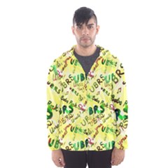 Ubrs Yellow Men s Hooded Windbreaker