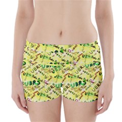 Ubrs Yellow Boyleg Bikini Wrap Bottoms