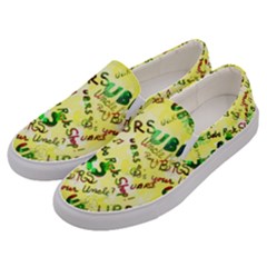 Ubrs Yellow Men s Canvas Slip Ons by Rokinart