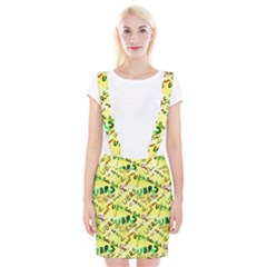 Ubrs Yellow Braces Suspender Skirt