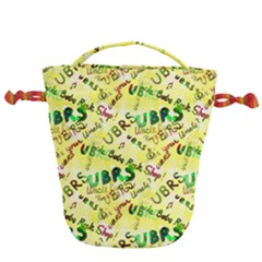 Ubrs Yellow Drawstring Bucket Bag