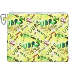 Ubrs Yellow Canvas Cosmetic Bag (xxxl) by Rokinart