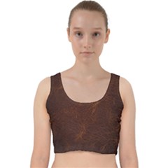 Leather To Leather 4 Velvet Racer Back Crop Top by skindeep