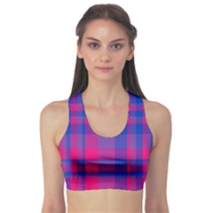 Bisexual Plaid Sports Bra by NanaLeonti