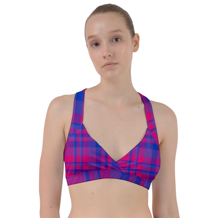 Bisexual plaid Sweetheart Sports Bra