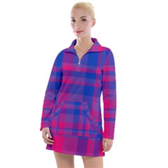 Bisexual Plaid Women s Long Sleeve Casual Dress by NanaLeonti