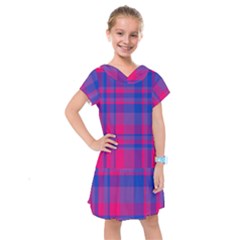 Bisexual Plaid Kids  Drop Waist Dress by NanaLeonti