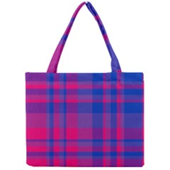 Bisexual Plaid Mini Tote Bag by NanaLeonti